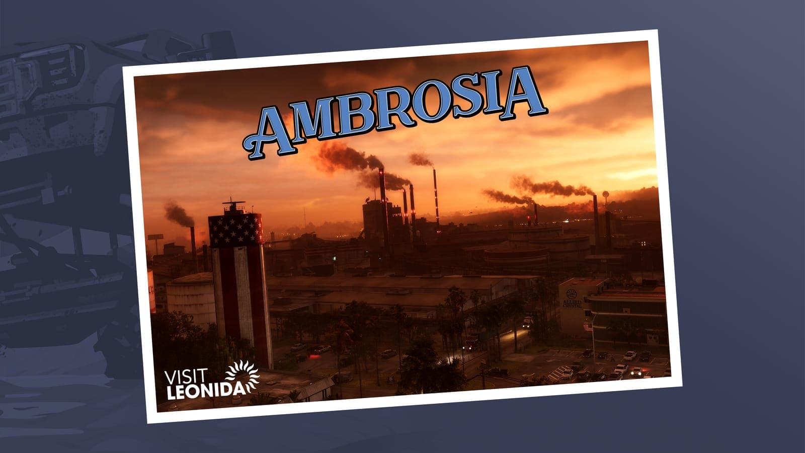 “Ambrosia” postcard from the official GTA 6 artwork