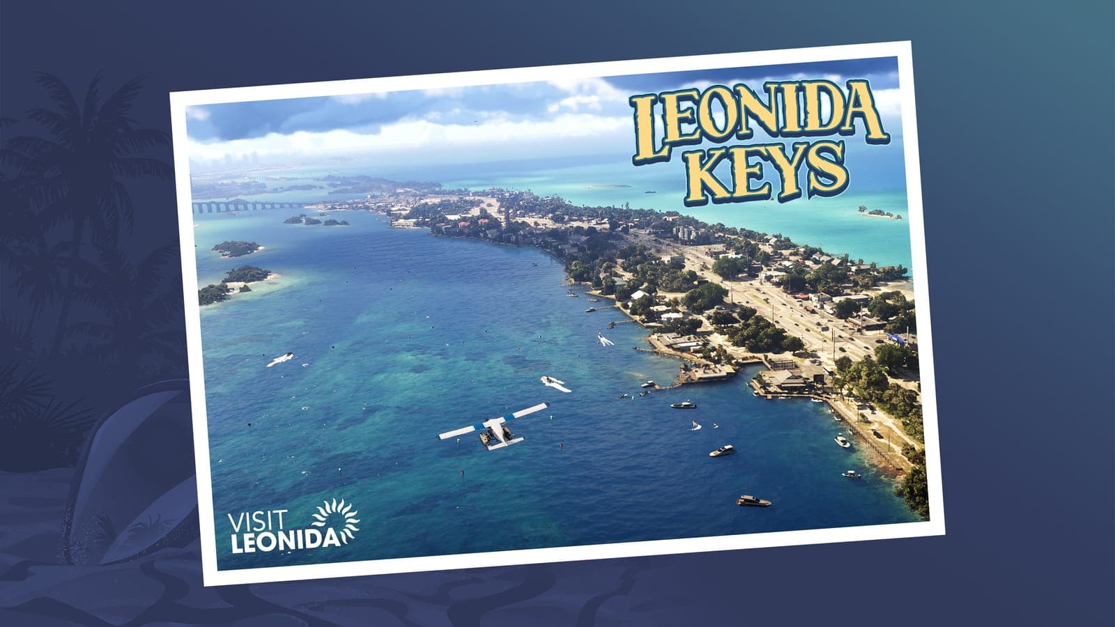 “Leonida Keys” postcard from the official GTA 6 artwork