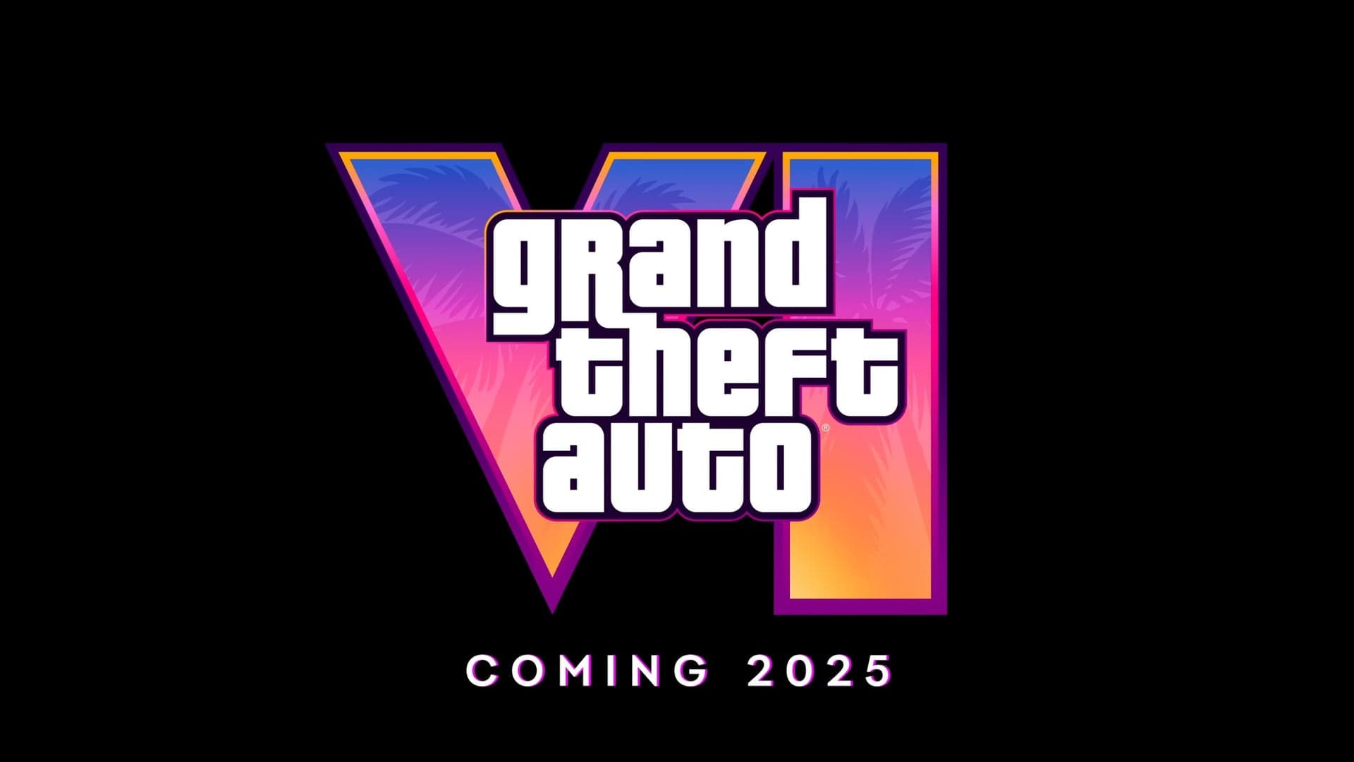 The Grand Theft Auto VI logo with “Coming 2025”